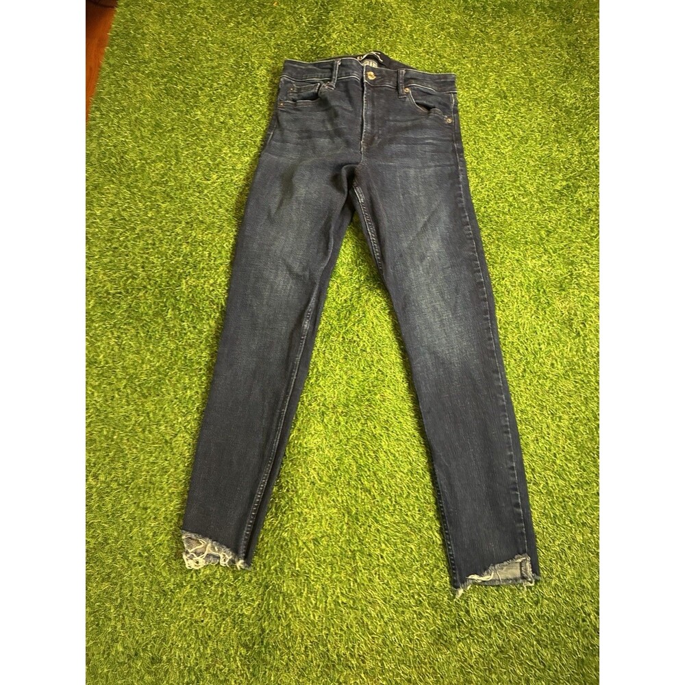 Gap High Rise Universal Legging Jeans Women’s 8/29 Dark Wash Raw Hem